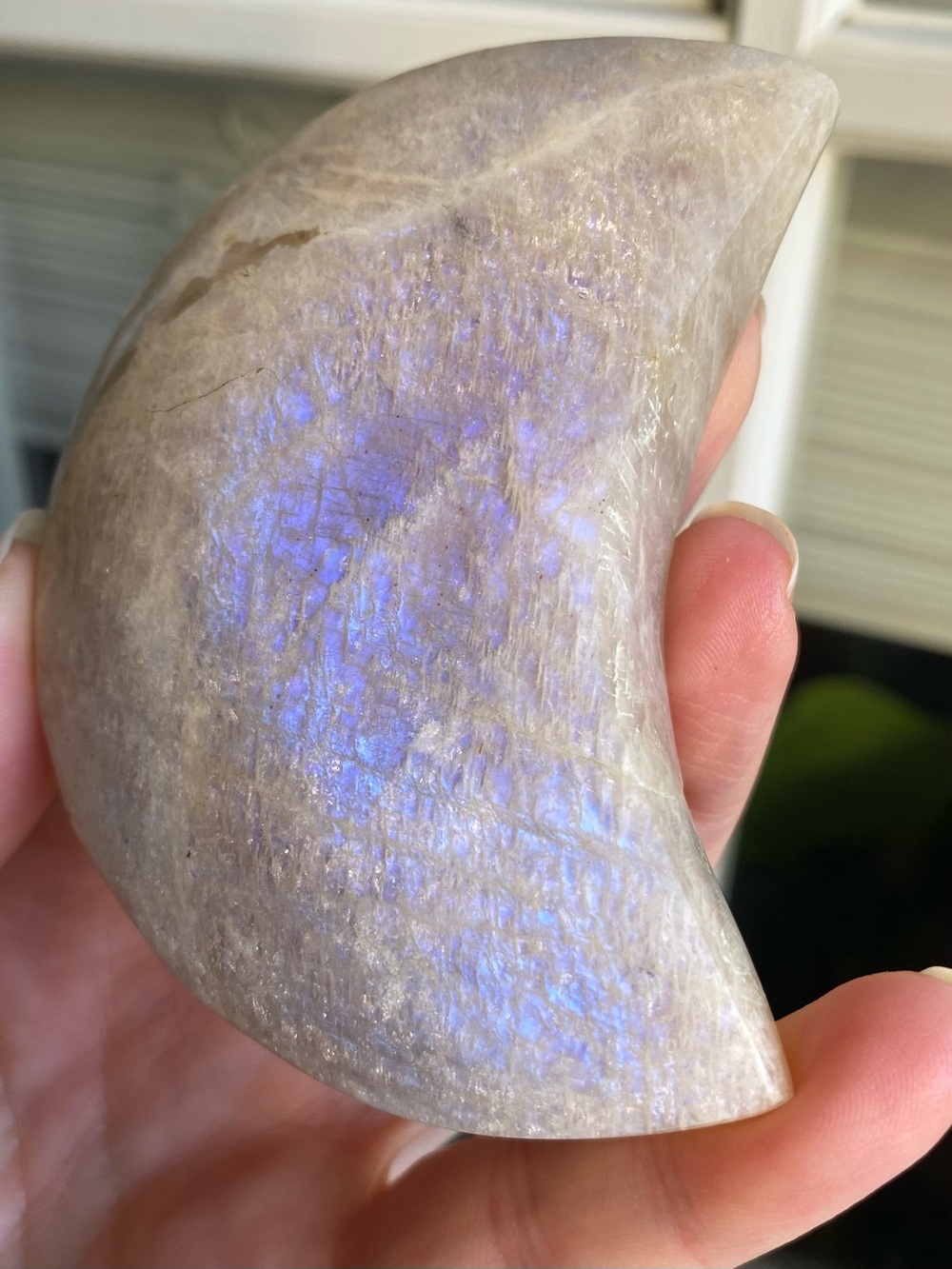 🌙✨ Moonstone Moon — Blue & Silver Flash! ✨🌙